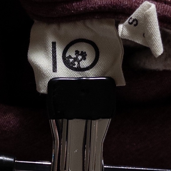 TenTree Hoodie Sweatshirt Womens Small Burgundy Heather Organic Cotton Eco Soft - Picture 7 of 9